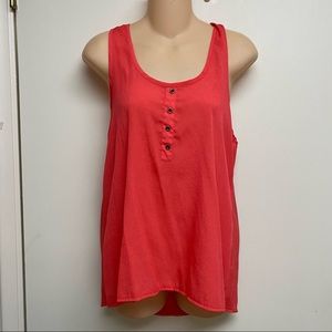 Bella D coral‎ racerback tank top medium